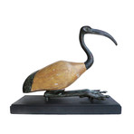 A Reconstructed Egyptian Bronze And Wood Ibis, Late Period, Ca. 664 - 332 BCE