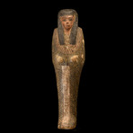An Egyptian Wood Figure Of Imsety, Ptolemaic Period, Ca. 332 - 30 BCE