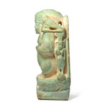 An Egyptian Faience Cippus Amulet, Late Period, Ca. 664 - 332 BC