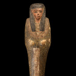 An Egyptian Wood Figure Of Imsety, Ptolemaic Period, Ca. 332 - 30 BCE