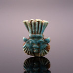 An Egyptian Faience Amulet Of The God Bes, Late Period, Ca. 700 - 332 BCE