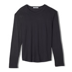 Cashmere Blend Long-Sleeve Tee // Carbon (S)