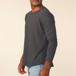 Cashmere Blend Long-Sleeve Tee // Carbon (S)