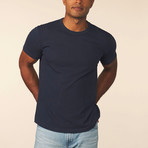 Cashmere Blend Short-Sleeve Tee // Pacific (L)
