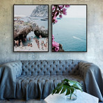 Italian Riviera by Natalie Obradovich // Small // Set of 2 (Black Frame)
