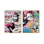 Popeye un Lapin by Mr. Oizif // Small // Set of 2 (Black Frame)