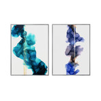 Waves by Morgan Smalley // Small // Set of 2 (Black Frame)
