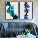 Waves by Morgan Smalley // Small // Set of 2 (Black Frame)