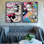 Popeye un Lapin by Mr. Oizif // Small // Set of 2 (Black Frame)