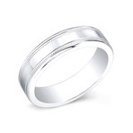 Satin Center + Milled Edge Ring // Silver (5)