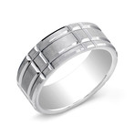 Rectangular Cut Ring // Silver (9)
