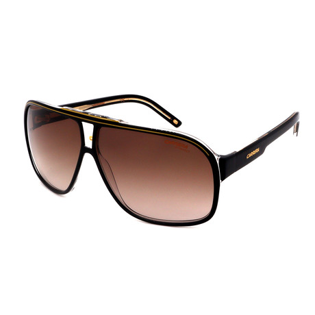 Men's GRAND-2S-0807 Sunglasses // Black + Brown Gradient