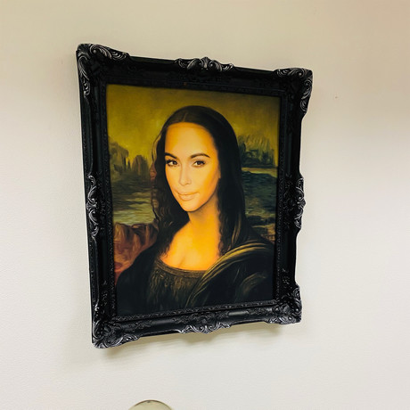 Kim Kardashian // Black Frame (30"H x 25"W x 2.3"D)