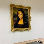 Kim Kardashian // Gold Frame (30"H x 25"W x 2.3"D)