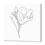 Magnolia Flower Print #4 (16"W x 24"H x 1.5"D)