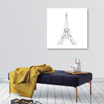 Eiffel Tower (16"W x 24"H x 1.5"D)