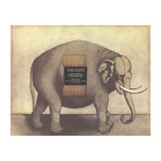 Friedrich Meckseper // Elephant // 1973 Offset Lithograph