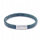 Leather Bracelet Riley // Dark Green (S)
