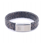 Leather Bracelet Preston // Vintage Brown (M)