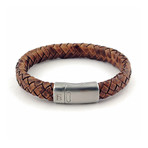 Leather Bracelet Cornall // Caramel (L)