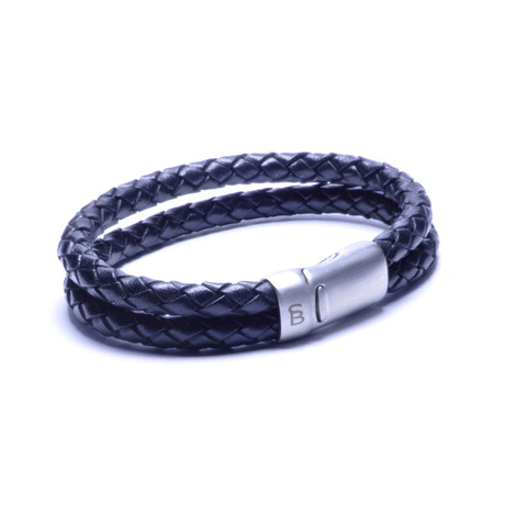 Leather Bracelet Sherman // Black (S)