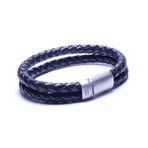 Leather Bracelet Sherman // Black (M)