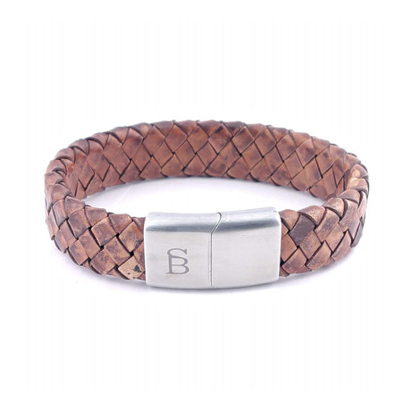 Leather Bracelet Preston // Caramel (S)