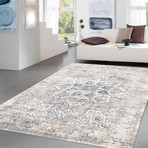 Modena Collection // Power Loom Area Rug // Light Gray (4'L x 6'W)