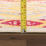 Solstice Collection // Power Loom Area Rug // Beige v.1 (2'L x 3'W)
