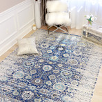 Chelsie Collection // Power Loom Area Rug // Navy (2'L x 3'W)