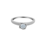 Fred of Paris Fleur Celeste Platinum Diamond Ring I // Ring Size: 5.75
