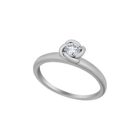 Fred of Paris Fleur Celeste Platinum Diamond Ring II // Ring Size: 6.5