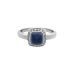 Fred of Paris Paindesucre 18k White Gold Diamond + Chalcedony Ring // Ring Size: 5.75