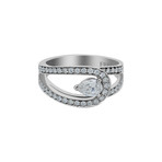 Fred of Paris Lovelight Platinum Diamond Ring I // Ring Size: 5.25