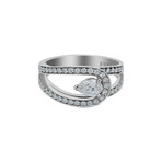 Fred of Paris Lovelight Platinum Diamond Ring I // Ring Size: 6 // New