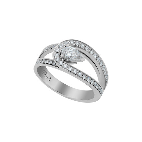 Fred of Paris Lovelight Platinum Diamond Ring I // Ring Size: 5.25