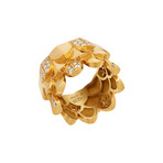 Fred of Paris Une Ile D'or 18k Yellow Gold Diamond Ring // Ring Size: 6