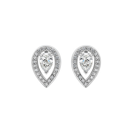 Fred of Paris Lovelight 18k White Gold Diamond Earrings IV