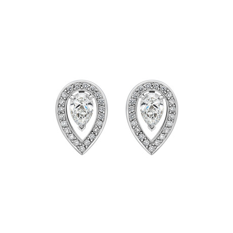 Fred of Paris Lovelight 18k White Gold Diamond Earrings III