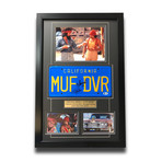 Up in Smoke // Signed Cheech & Chong's Love Machine License Plate // Framed Collage