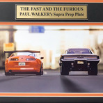 Fast & The Furious // Brian O'Connor's Toyota Supra License Plate // Framed Collage