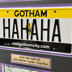 Suicide Squad // "Joker" License Plate Collage // Framed