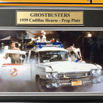 Ghostbusters // Cadillac Hearse License Plate // Framed Collage