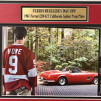 Ferris Bueller's Day Off // Ferrari 250GT Spyder License Plate // Framed Collage