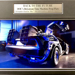 Christopher Lloyd // Back to the Future // Signed + Framed Replica DeLorean License Plate Collage