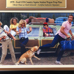 "Vacation" Chevy Chase // Movie Car License Plate // Signed Framed Collage