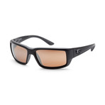 Unisex TF01OSCGLP Fantail Sunglasses // Blackout + Copper Mirror
