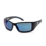 Unisex BL11OBMP Sunglasses // Matte Black + Blue Mirror