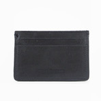 Bryant Park // Distressed Full Grain Leather Card Case (Black)