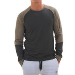 Ryker Long Sleeve Fitness T-Shirt // Charcoal (S)